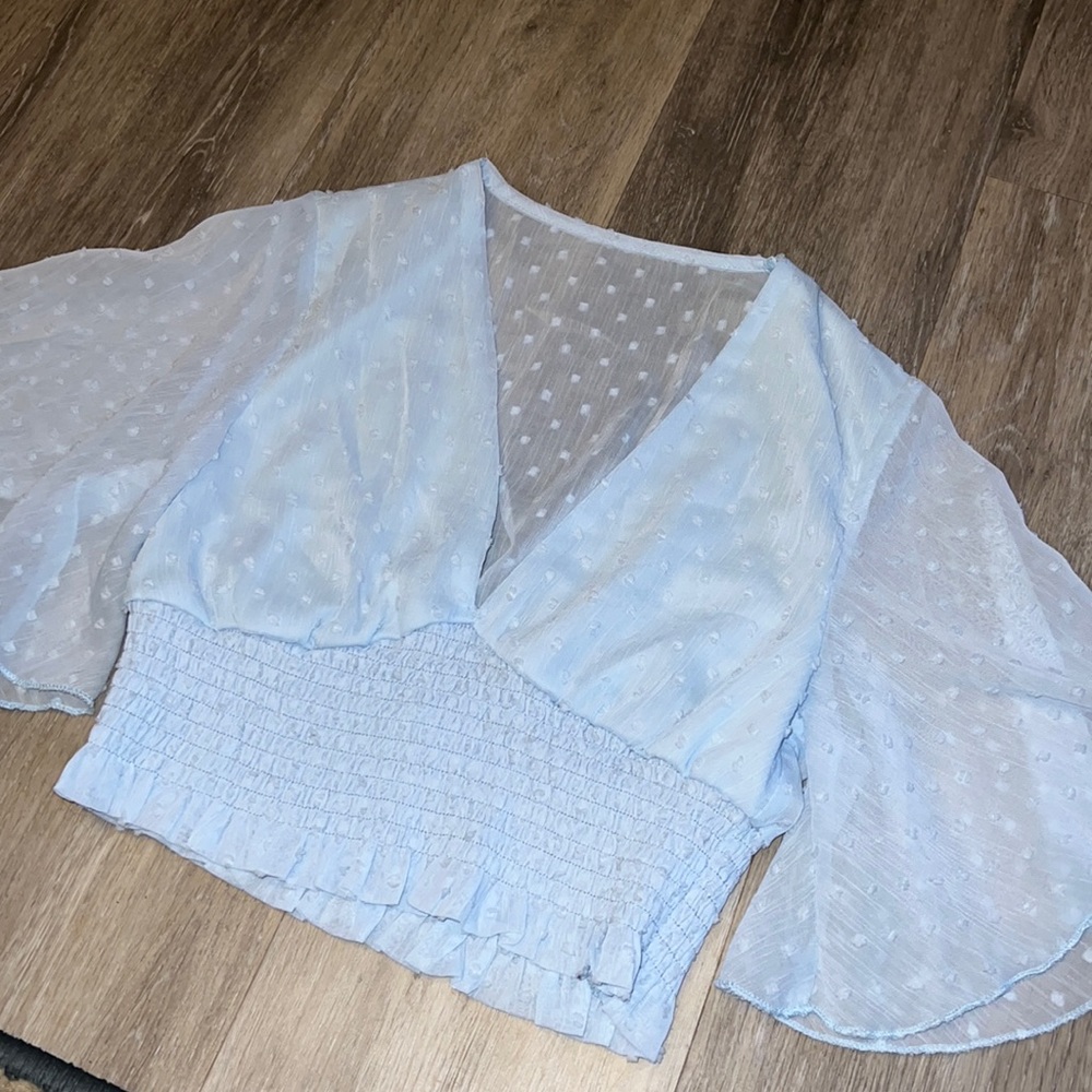Baby blue shirt